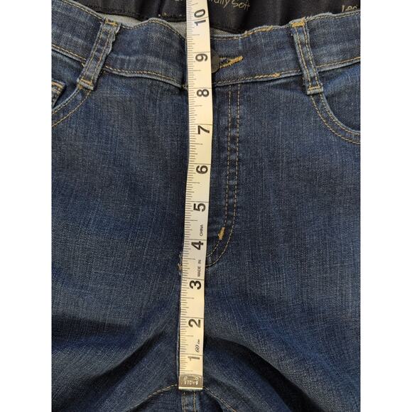 Lee Sinfully Soft Jeans Womens Petite Size 8 Blue Stretch Back Flap Elastic Wais - Picture 10 of 16